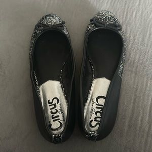 Circus Sam Edelma flats Size 9 Black sparkle